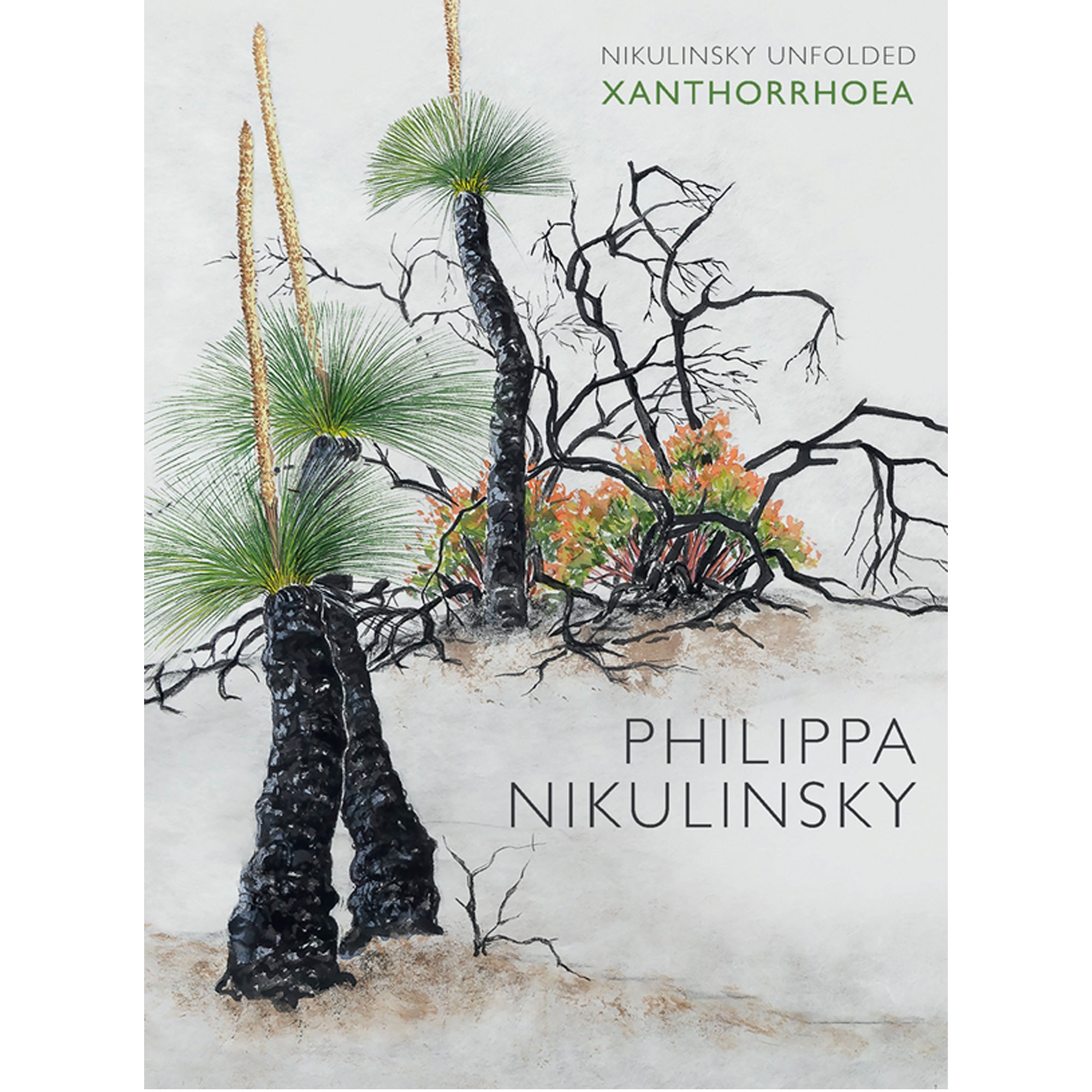 Philippa Nikulinski - 'Unfolded Xanthorrhoea' Hardcover Artist's Book (m/fac01)