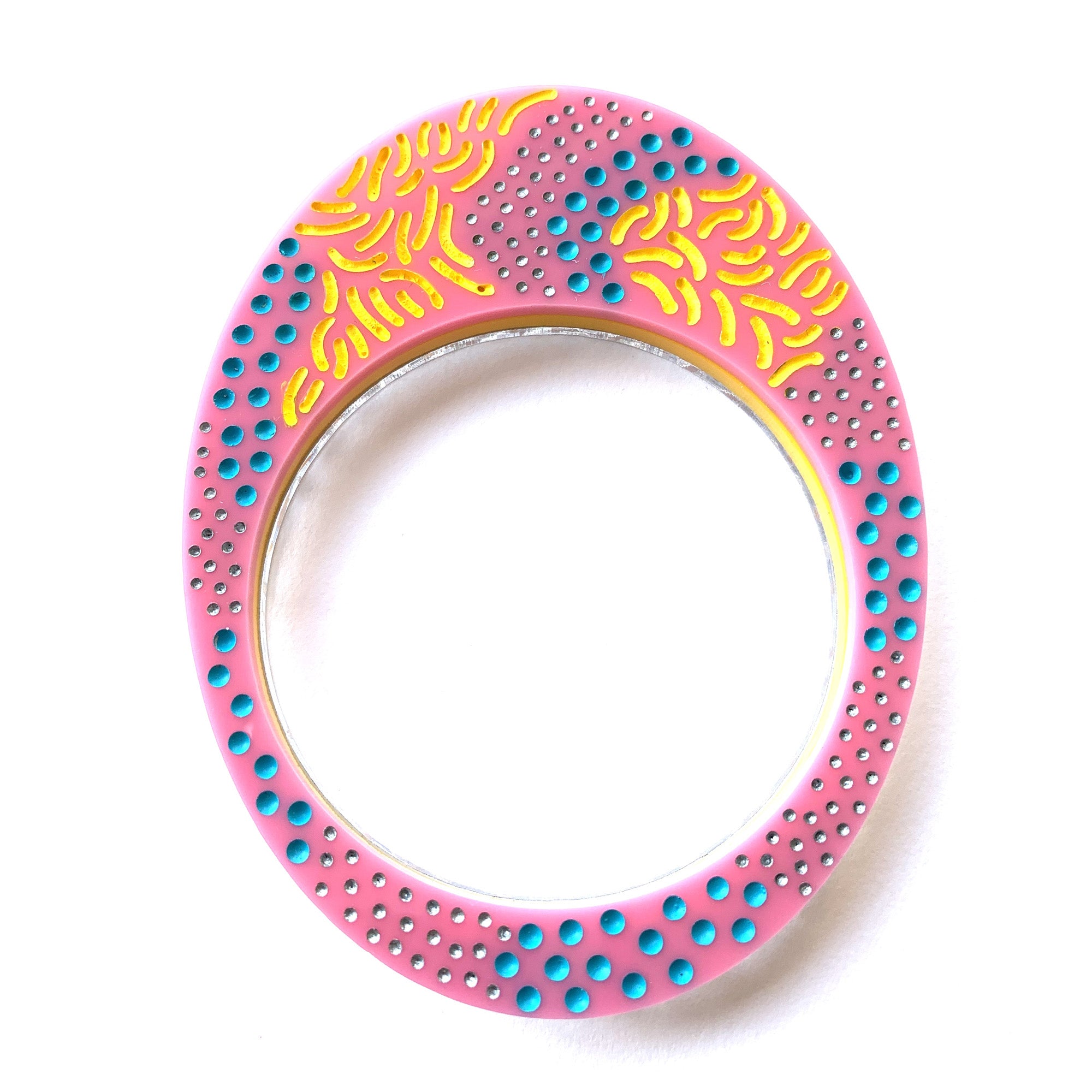 Grace Hummerston - Hand Etched and Painted Acrylic Bangles (ghu006)