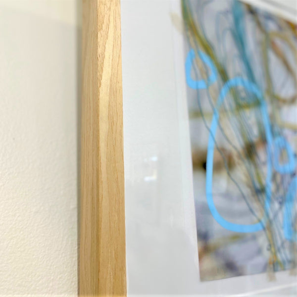 Jennifer Gaye - Large Framed Textile Collage 45 x 45 x 4cm (jga005)